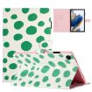 Samsung Galaxy Tab A8 10.5 2021 X200 Leather Case White Green Dot - 1