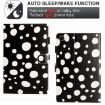 Samsung Galaxy Tab A8 10.5 2021 X200 Leather Tablet Case Black White - 5