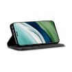 Motorola Edge 40 Neo Black Denim Texture Flip Leather Phone Case - 5