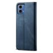 Moto G35 Denim Texture Flip Leather Phone Case - Blue - 3
