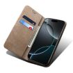 Moto G15 Khaki Denim Texture Flip Leather Case - For Motorola - 5