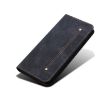 Motorola Moto G15 Black Denim Texture Flip Leather Phone Case - 6