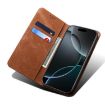 Moto G86 Power Brown Denim Texture Flip Leather Case - Motorola - 5