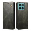Moto G86 Power Green Leather Phone Case - Oil Wax Crazy Horse Texture - 1