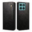 Motorola Edge 60 Pro Leather Phone Case - Oil Wax Crazy Horse Texture, Black - 1