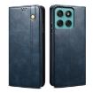 Motorola Edge 60 Pro Blue Leather Phone Case - Oil Wax Crazy Horse Texture - 1