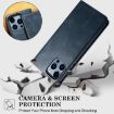 Motorola Edge 60 Pro Blue Leather Phone Case - Oil Wax Crazy Horse Texture - 8