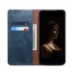 Motorola Edge 5G 2025 Leather Phone Case - Blue Oil Wax Texture - 4