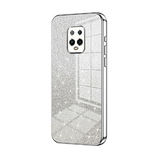 Xiaomi Redmi 10X Pro 5G Silver Glitter Gradient Phone Case - 1