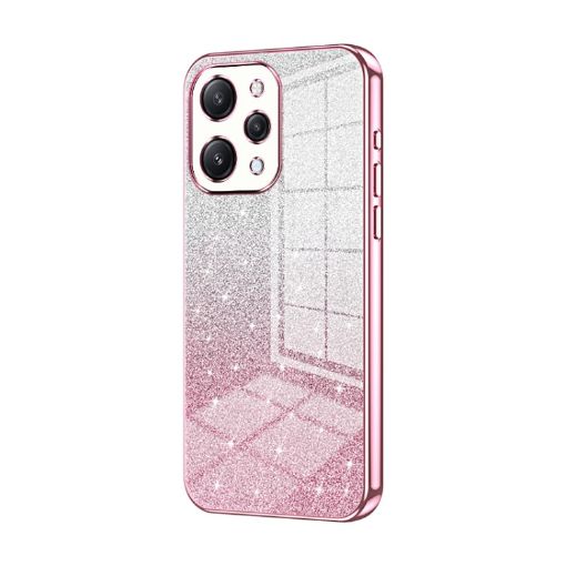 Xiaomi Redmi 12/Note 12R Pink Gradient Glitter Phone Case - 1