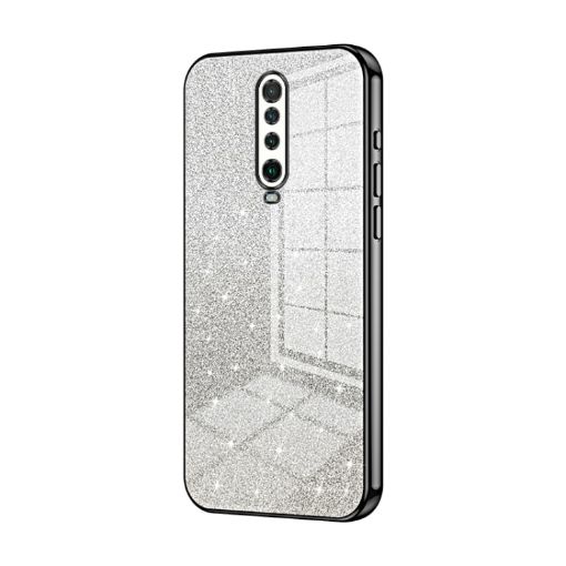 Xiaomi Redmi K30/K30 5G Glitter Gradient Electroplated Case (Black) - 1