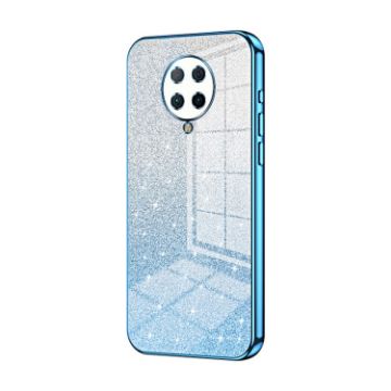 Xiaomi Redmi K30 Pro/Ultra Glitter Gradient Electroplated Case Blue - 1