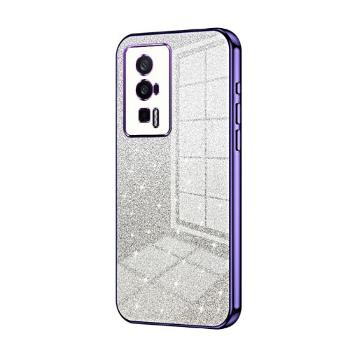 Xiaomi Redmi K60/K60 Pro Purple Glitter Gradient Phone Case - 1