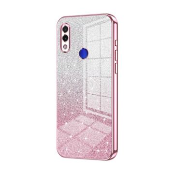 Xiaomi Redmi Note 7/Pro Pink Gradient Glitter Electroplated Case - 1