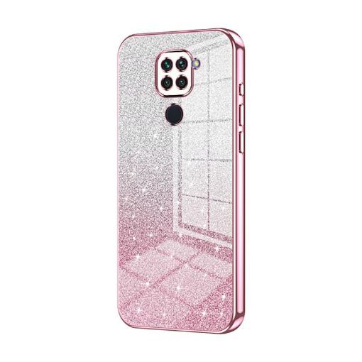 Xiaomi Redmi Note 9/10X 4G Pink Gradient Glitter Phone Case - 1