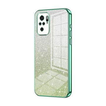 Xiaomi Redmi Note 10/10S Green Gradient Glitter Phone Case - 1