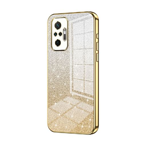 Xiaomi Redmi Note 10 Pro/Max Gold Gradient Glitter Phone Case - 1