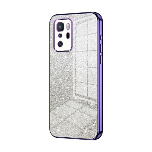 Xiaomi Redmi Note 10 Pro 5G/Poco X3 GT Glitter Phone Case Purple - 1