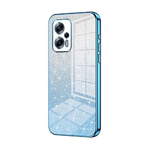 Xiaomi Redmi Note 11T Pro/Poco X4 GT Glitter Phone Case Blue - 1