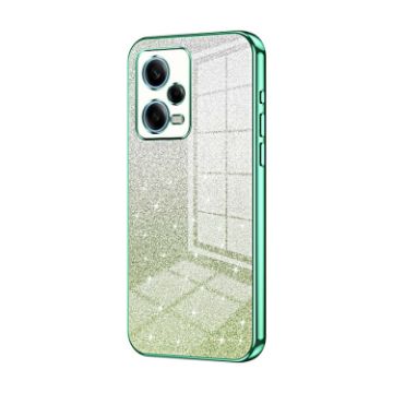 Xiaomi Redmi Note 12 Pro 5G Green Glitter Electroplated Phone Case - 1