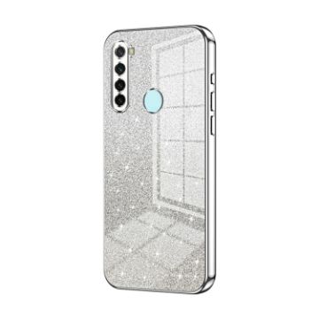 Xiaomi Redmi Note 8/2021 Glitter Gradient Silver Phone Case - 1