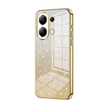 Xiaomi Redmi Note 13 4G Gold Gradient Glitter Electroplated Case - 1