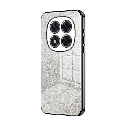 Redmi Note 14 Pro 5G Glitter Gradient Electroplated Case (Black) - 1