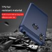 Moto One Carbon Fiber Brushed Texture TPU Case - Blue - 5