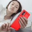 Moto G Play 2024 Red Carbon Fiber TPU Case - Brushed Texture Cover - 7