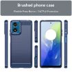 Moto G24 Blue Carbon Fiber Brushed TPU Phone Case - Motorola - 2