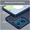 Moto G24 Blue Carbon Fiber Brushed TPU Phone Case - Motorola - 6
