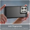Motorola Edge 50 Pro Black Carbon Fiber Brushed Texture TPU Case - 5