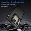 Motorola Edge 50 Ultra Black Carbon Fiber Brushed Texture TPU Case - 3