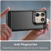 Motorola Edge 50 Ultra Black Carbon Fiber Brushed Texture TPU Case - 5