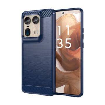 Motorola Moto X50 Ultra Blue Carbon Fiber TPU Phone Case - 1