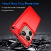 Motorola Moto X50 Ultra Red Carbon Fiber TPU Phone Case - 3