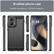 Motorola Edge 2024 Black Carbon Fiber Brushed Texture TPU Case - 2
