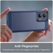 Motorola Edge 2024 Blue Carbon Fiber Brushed Texture TPU Case - 5