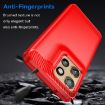 Motorola Edge 50 Neo Red Carbon Fiber Brushed TPU Phone Case - 3