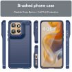 Moto S50 Carbon Fiber Brushed Texture TPU Case - Blue - 2