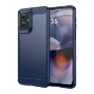 Motorola Moto G55 5G Blue Carbon Fiber Brushed TPU Phone Case - 1