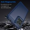 Motorola Moto G55 5G Blue Carbon Fiber Brushed TPU Phone Case - 3
