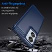 Motorola Moto G85 Blue TPU Phone Case - Carbon Fiber Brushed Texture - 3
