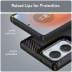 Motorola S50 Neo Black Carbon Fiber Brushed TPU Phone Case - 6