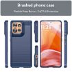 Motorola Edge 50 Blue Carbon Fiber Brushed Texture TPU Phone Case - 2