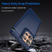 Motorola Edge 50 Blue Carbon Fiber Brushed Texture TPU Phone Case - 3