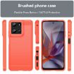 Moto G 5G 2025 Red Carbon Fiber Brushed TPU Phone Case - 2