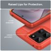 Moto G 5G 2025 Red Carbon Fiber Brushed TPU Phone Case - 6