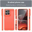 Motorola Moto G15 Red Carbon Fiber Brushed Texture TPU Phone Case - 2
