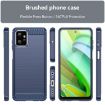 Moto G Power 2023 Blue Carbon Fiber Brushed TPU Case - 2